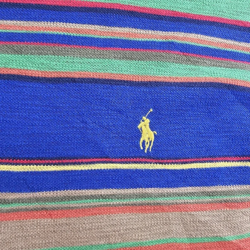 Polo Ralph Lauren Shirt Mens 5XB Big & Tall Multicolored Striped Colorful Serape